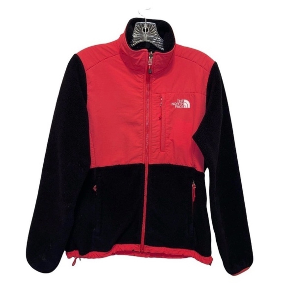 The North Face Denali Polartec Women's Pink Black Fleece Jacket Sz L EUC